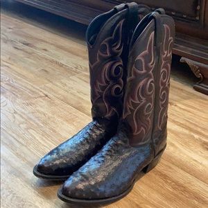 Men’s Nocona Full Quill Ostrich Leather Boot